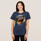 Struisvogel What's Up Circle Text Shirt (Voorkant volledig)