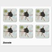 struisvogel zonneschijn Sticker (Vel)