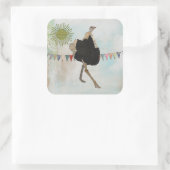 struisvogel zonneschijn Sticker (Tas)