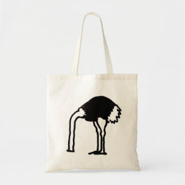 Struisvogeldesign boodschappentas tote bag