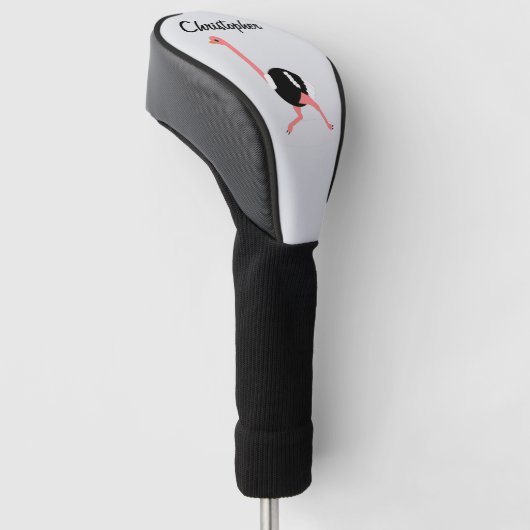 Struisvogeldesign Golfheadcover (Schuin)