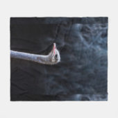 Struisvogelfotografie Fleece Deken (Voorkant (Horizontaal))