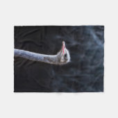Struisvogelfotografie Fleece Deken (Voorkant (Horizontaal))