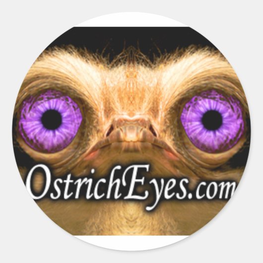 StruisvogelGezicht Kleine Sticker (Voorkant)