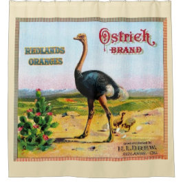 Struisvogelmerk douchegordijn