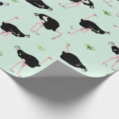 Struisvogelpatroon Cadeaupapier (Hoek)