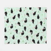 struisvogelpatroon fleece deken (Voorkant (Horizontaal))