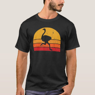  struisvogelretro struisvogelsilhouet Boerderij An T-shirt