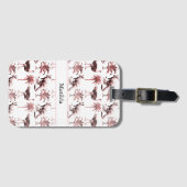 Struisvogels en kangoeroes, aanpasbaar bagagelabel (Voorkant (horizontaal))