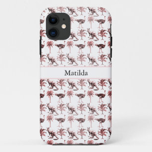 Struisvogels en kangoeroes, aanpasbaar Case-Mate iPhone case
