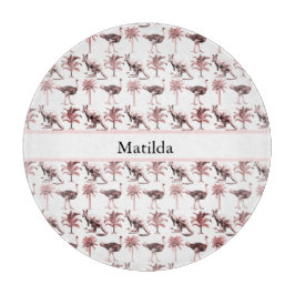 Struisvogels en kangoeroes, aanpasbaar snijplank