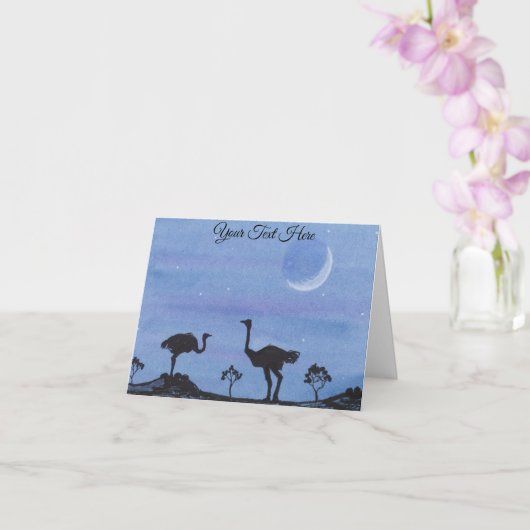 struisvogels kaart (Orchidee)