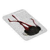 struisvogels met gestripte Leggings Magneet (Rechterzijde)