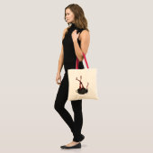 struisvogels met gestripte Leggings Tote Bag (Voorkant (model))