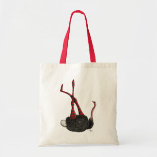 struisvogels met gestripte Leggings Tote Bag