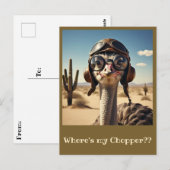 "STRUISVOGELVLIEGER" BRIEFKAART (Voorkant / Achterkant)