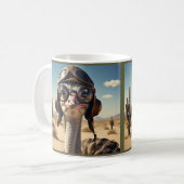 "STRUISVOGELVLIEGER" KOFFIEMOK (Voorkant links)