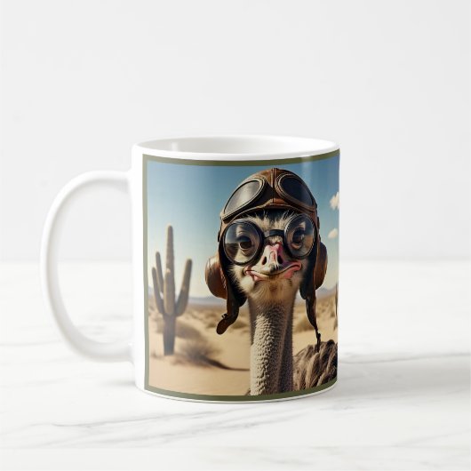 "STRUISVOGELVLIEGER" KOFFIEMOK (Links)