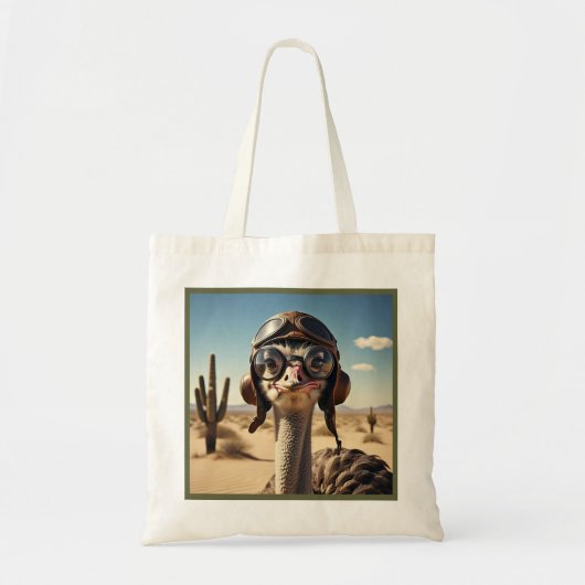 "STRUISVOGELVLIEGER" TOTE BAG (Voorkant)