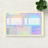 Struktur-Haftnotizen für Fokus & Self-Care  Post-it® Notes (Kantoor)