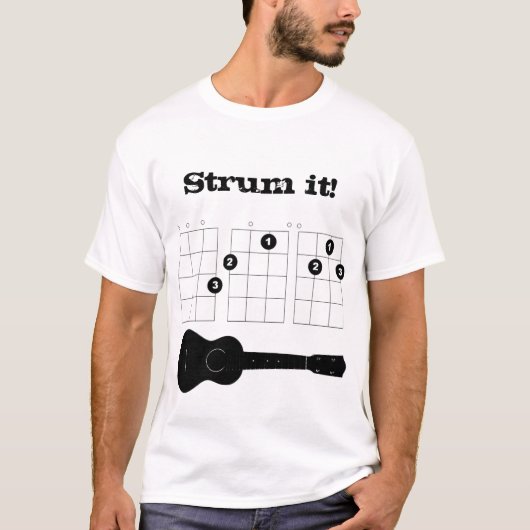 Strum het! t-shirt (Voorkant)