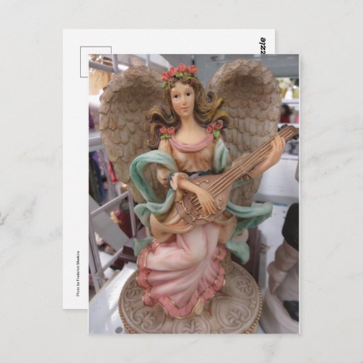 Strumming Angel Briefkaart (Voorkant / Achterkant)