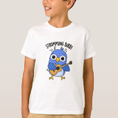 Strumming Bird Grappig Dier Pun T-shirt (Voorkant)