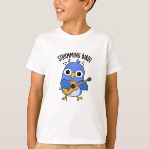 Strumming Bird Grappig Dier Pun T-shirt