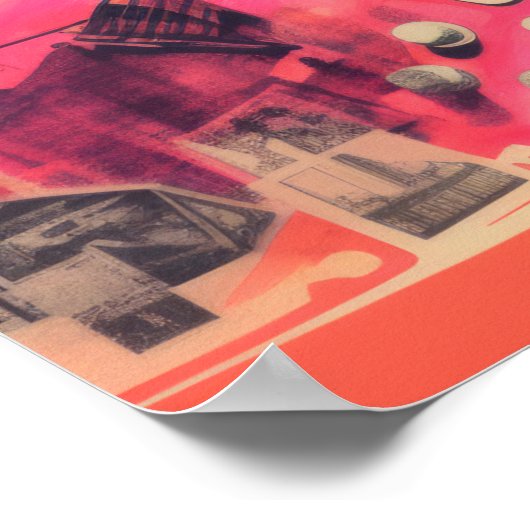 Strumming Elegance: de kunst van de rock Poster (Hoek)