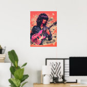 Strumming Elegance: de kunst van de rock Poster (Thuiskantoor)