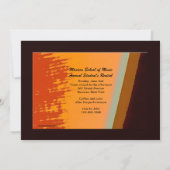 Strumming Guitar Invitation Kaart (Achterkant)