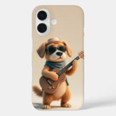 Strumming Paws: Schattige hondengitaar Case-Mate iPhone Case (Achterkant)