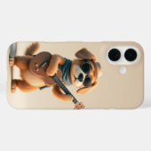 Strumming Paws: Schattige hondengitaar Case-Mate iPhone Case (Achterkant (horizontaal))
