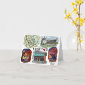 Strumming van Notecard van de Schets van de reis Kaart (Gele Bloem)