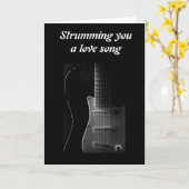 STRUMMING YOU EEN LIEFDESLIED VOOR "ONS JUBILEUM" KAART (Gele Bloem)