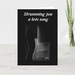 STRUMMING YOU EEN LIEFDESLIED VOOR "ONS JUBILEUM" KAART
