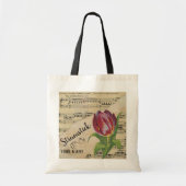 Strumstick Tulip vel muziek Gepersonaliseerd Tote Bag (Voorkant)