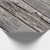 Strustige houten strandpanelen cadeaupapier (Hoek)