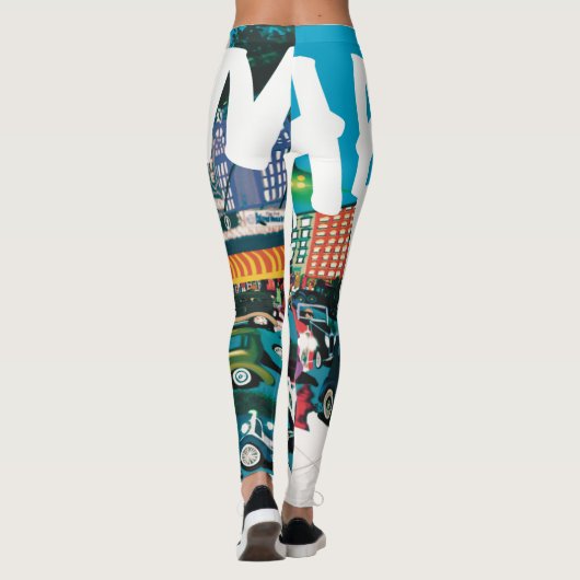 Strut de Harlem Blues Leggings (Achterkant)
