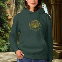 Strut Your Stuff Peacock Hoodie – Gold Statement