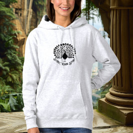 Strut Your Stuff Peacock Hoodie - Vetgedrukte verk