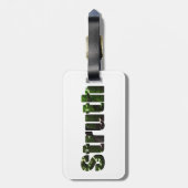 Struth ! Aussie Slang Word, Bagagelabel (Achterkant verticaal)