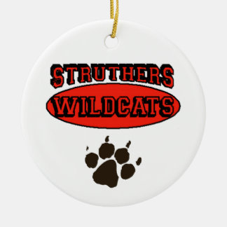 Struthers Wildcats Keramisch Ornament