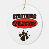 Struthers Wildcats Keramisch Ornament (Links)