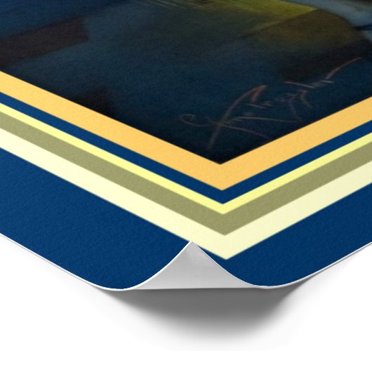 "Strutting Peacock" Presentator art Deco 16 x 20 Poster (Hoek)