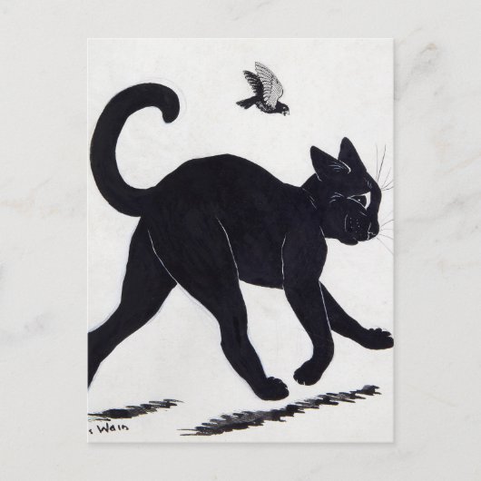 Strutting Tom Cat by Louis Wain Briefkaart (Voorkant)