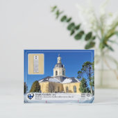 Struve Geodetic Arc - TORNEA Alatornion kirkko Briefkaart (Staand voorkant)