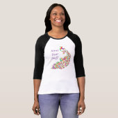 Struw je mooie Peacock T-shirt (Voorkant volledig)