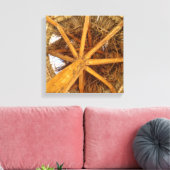 Strw Umbrella Canvas Afdruk (Insitu (Woonkamer))