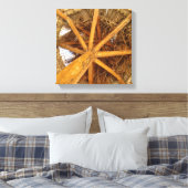 Strw Umbrella Canvas Afdruk (Insitu (Slaapkamer))